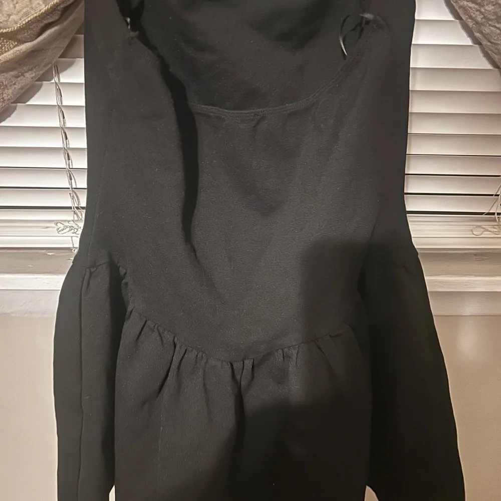 Halter Neck Structured Skater Mini Dress - Picture 4 of 4